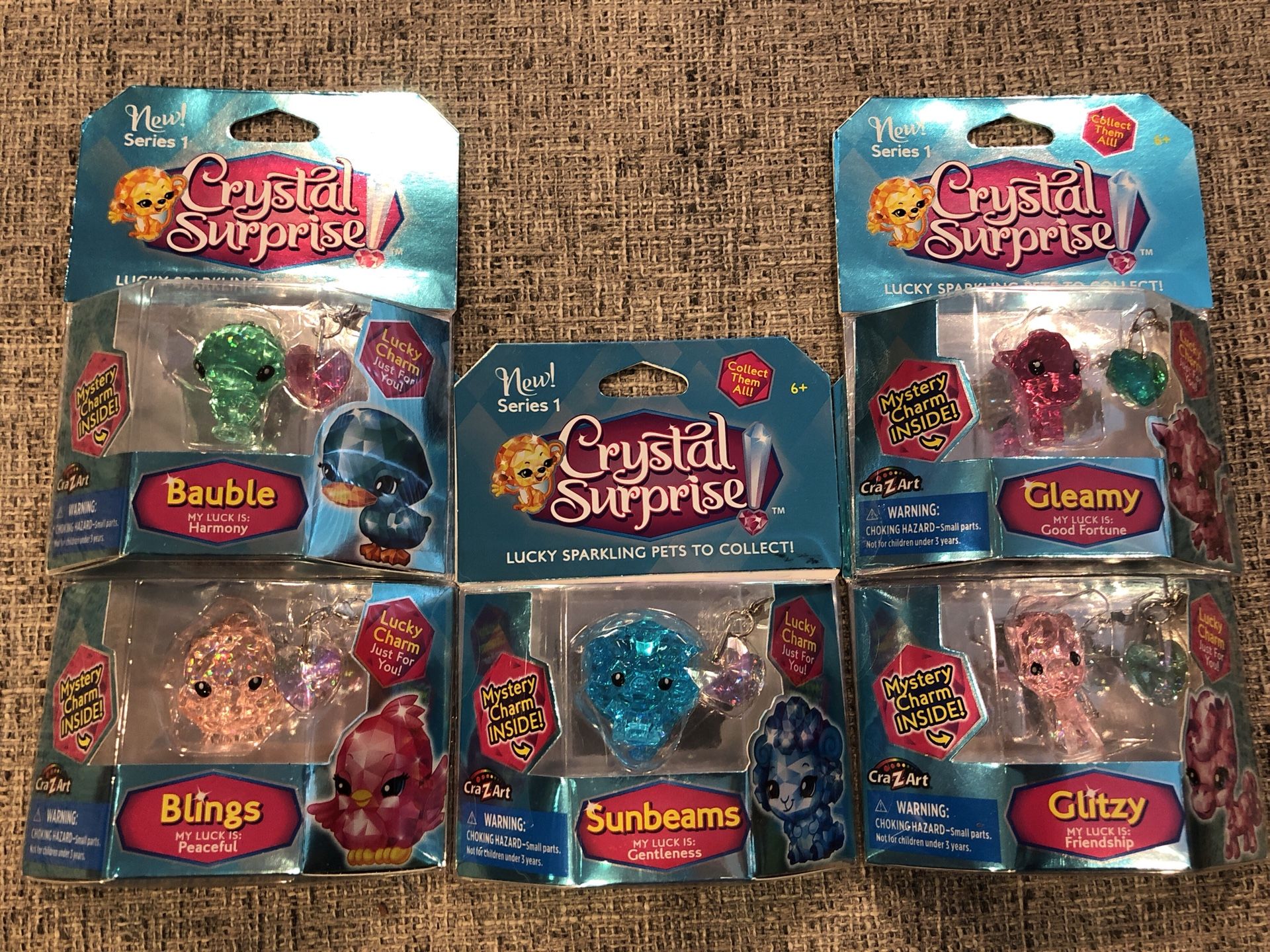 Brand New Crystal Surprise Lucky Sparkling Pets to Collect!! $2 EACH