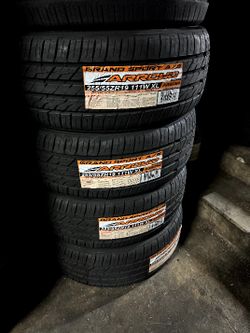 SET OF FOUR NEW TIRES 255/55/19 ARROYO GRANDSPORT ALL SEASON INCLUDING MOUNT AND BALANCE