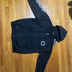 Chrome Heart Black Zip Up Hoodie