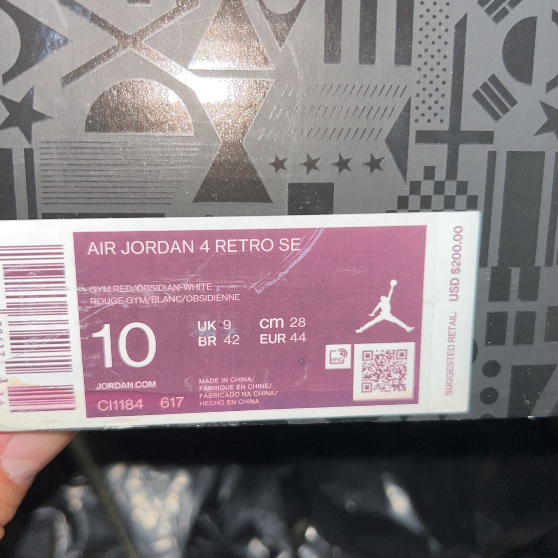 Air Jordan 4 Retro Se Red Sz10