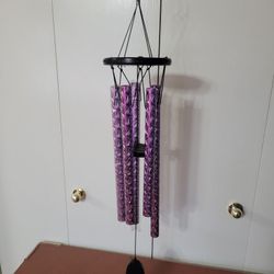 New  --  15" Long Wind Chime With 5 Metal Tubes Church Bell  --  Purple  (2 Available)  $8 Each   --  BOTH ARE PENDING PICKUP 