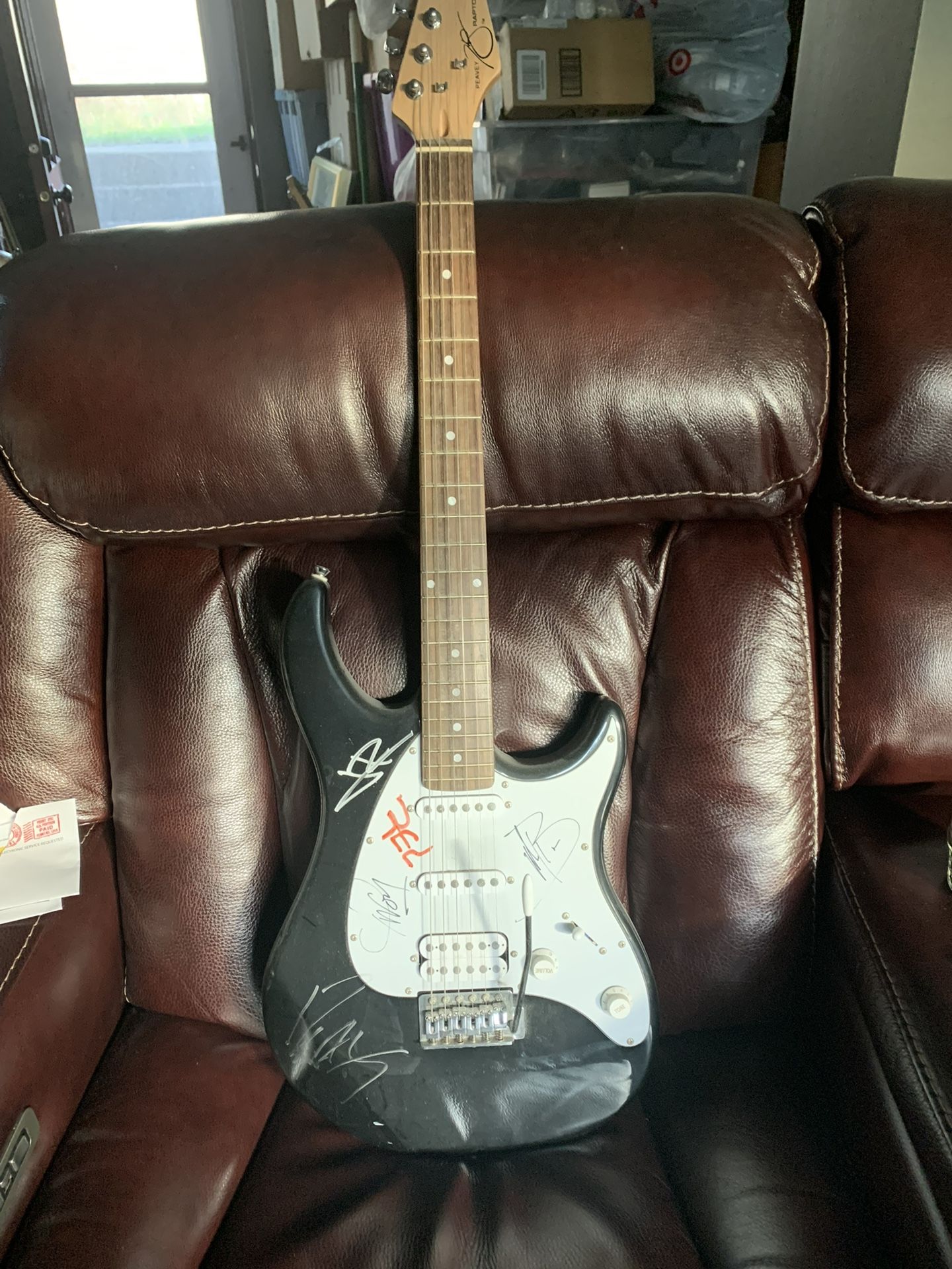 Red Autographed Guitar