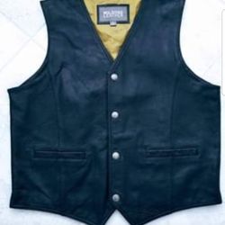 Wilson's Leather Mens Large  Black Vest