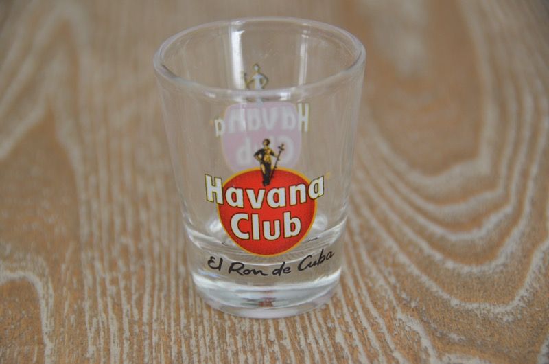 SET OF 4 RARE HAVANA CLUB RUM SHOT GLASS 2oz