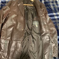 Banana Republic Men’s Vintage Leather Jacket 