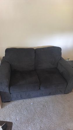 Dark gray couch