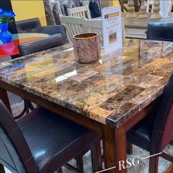 Height Table, 4 Height Chairs Dining Set 💛No Needed Credit Check 💛 $39 Down Payment with Financing2105