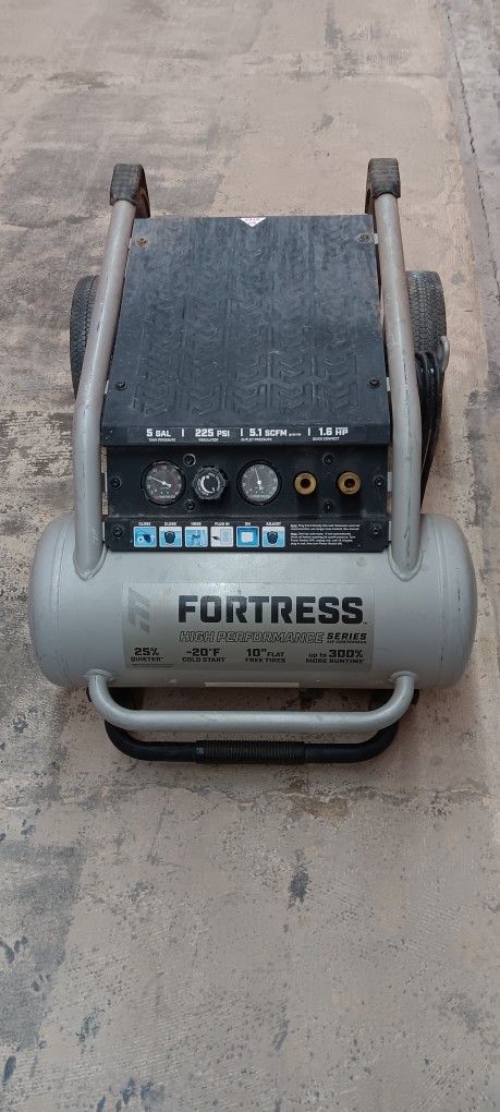 Fortress 5gl High Performance 225 Psi Air Compressor 