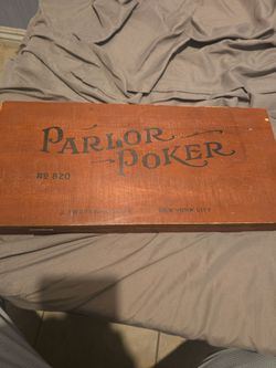 Poker set old vintage
