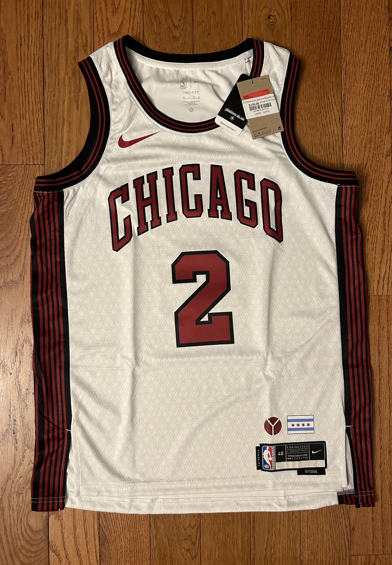 Lonzo Ball Chicago Bulls Nike City Edition Swingman Jersey Size 48 - Main Image