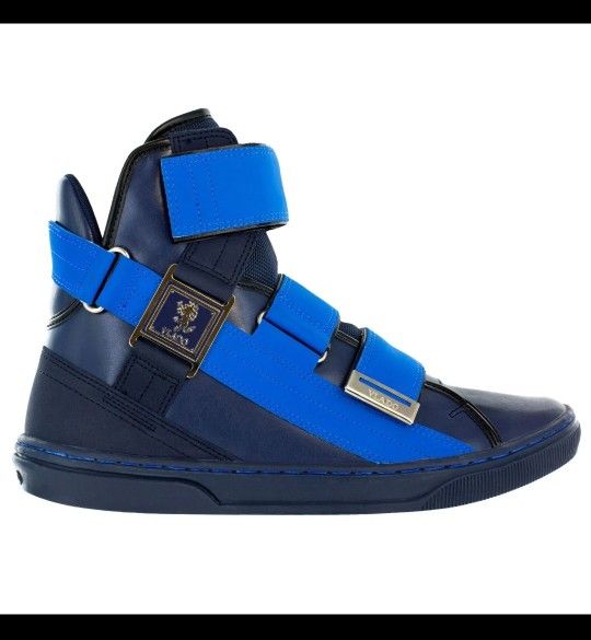 VLADO Footwear Men's Aristocrat 2 Blue Navy Leather Sneaker Shoes US 12