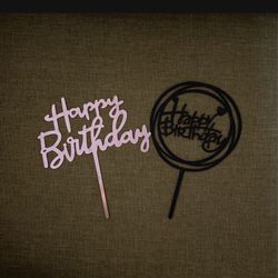 Happy Birthday Decoration For Birthday Cake ;Cake Topper Stand