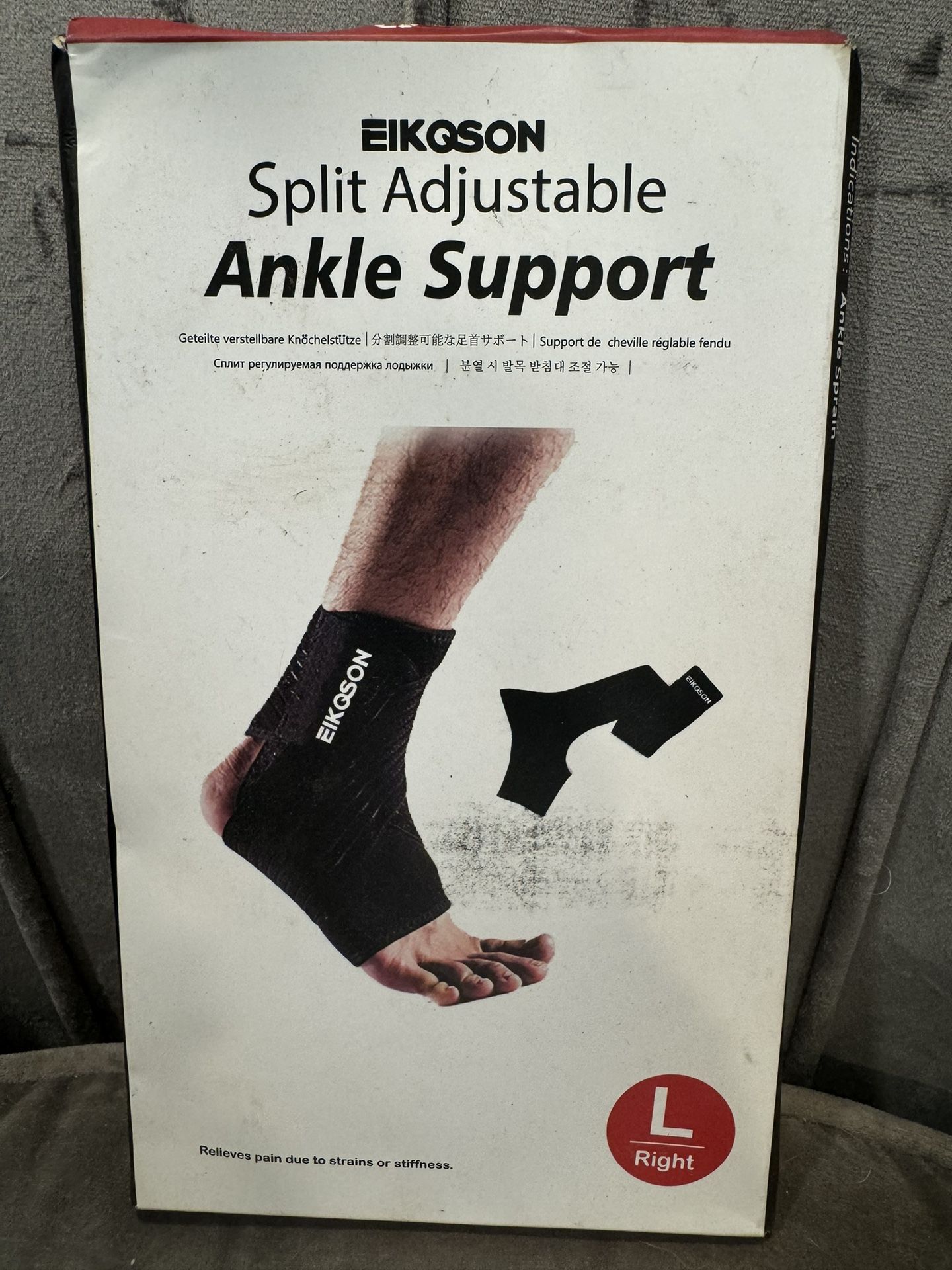 Ankle Support Split Adjustable Large Right EIKQSON