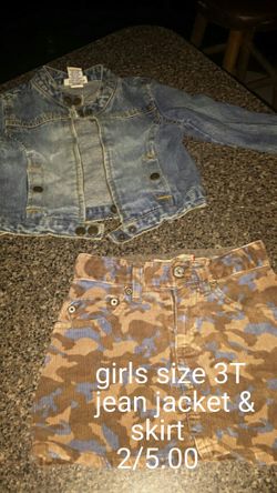 Girls 3T jacket & skirt