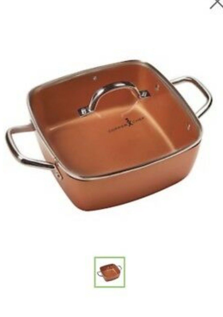 Copper Chef XL 11 inch Casserole pan. Extra Deep.