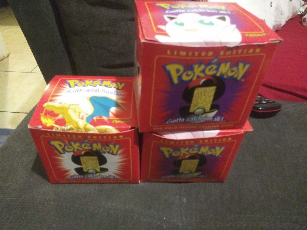 23k Pokemon cards. Charizard and 2 jigglypuffs