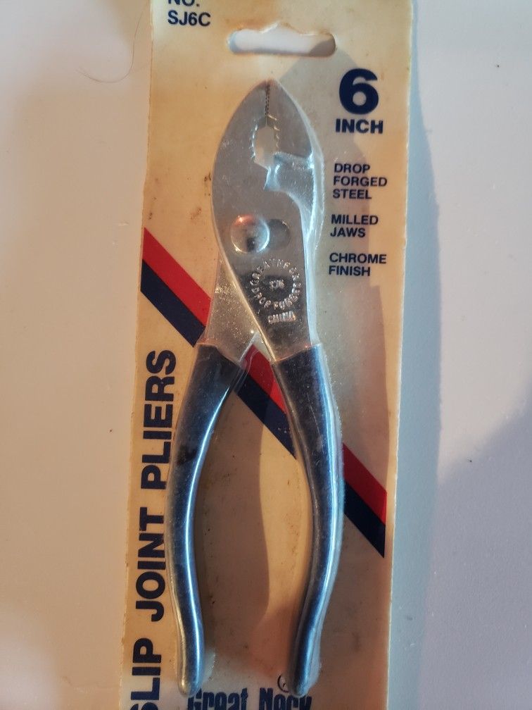 6 Inch Slip Joint Pliers Lifetime Warranty NEW