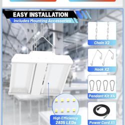 LED Linear High Bay Light 2-Pack, 