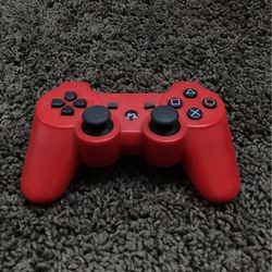 Red Ps3 controller 
