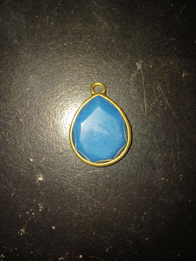 Turquoise and Gold Pendant