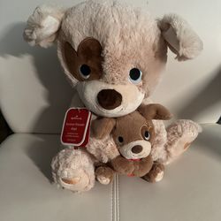 Hallmark Forever Friends Singing Dog Stuffed Animal Plush BRAND NEW