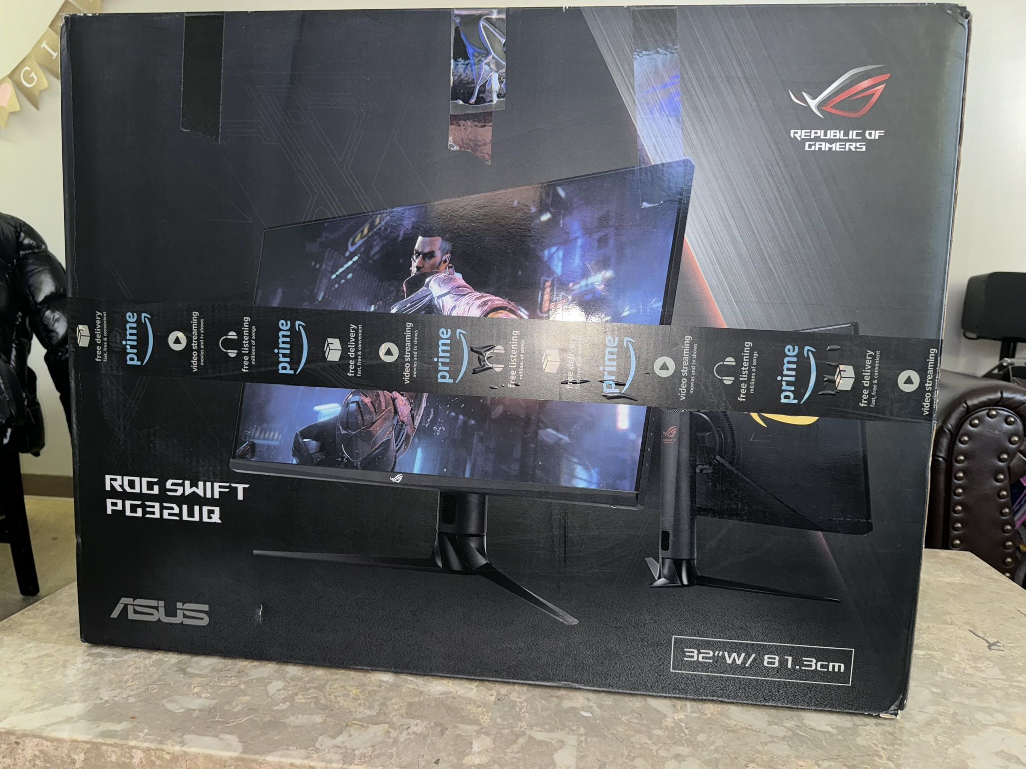 Asus 32 4K PG32UQ HDMI 2.1 Gaming monitor