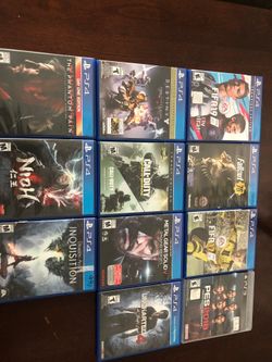 PS4 games negotiable