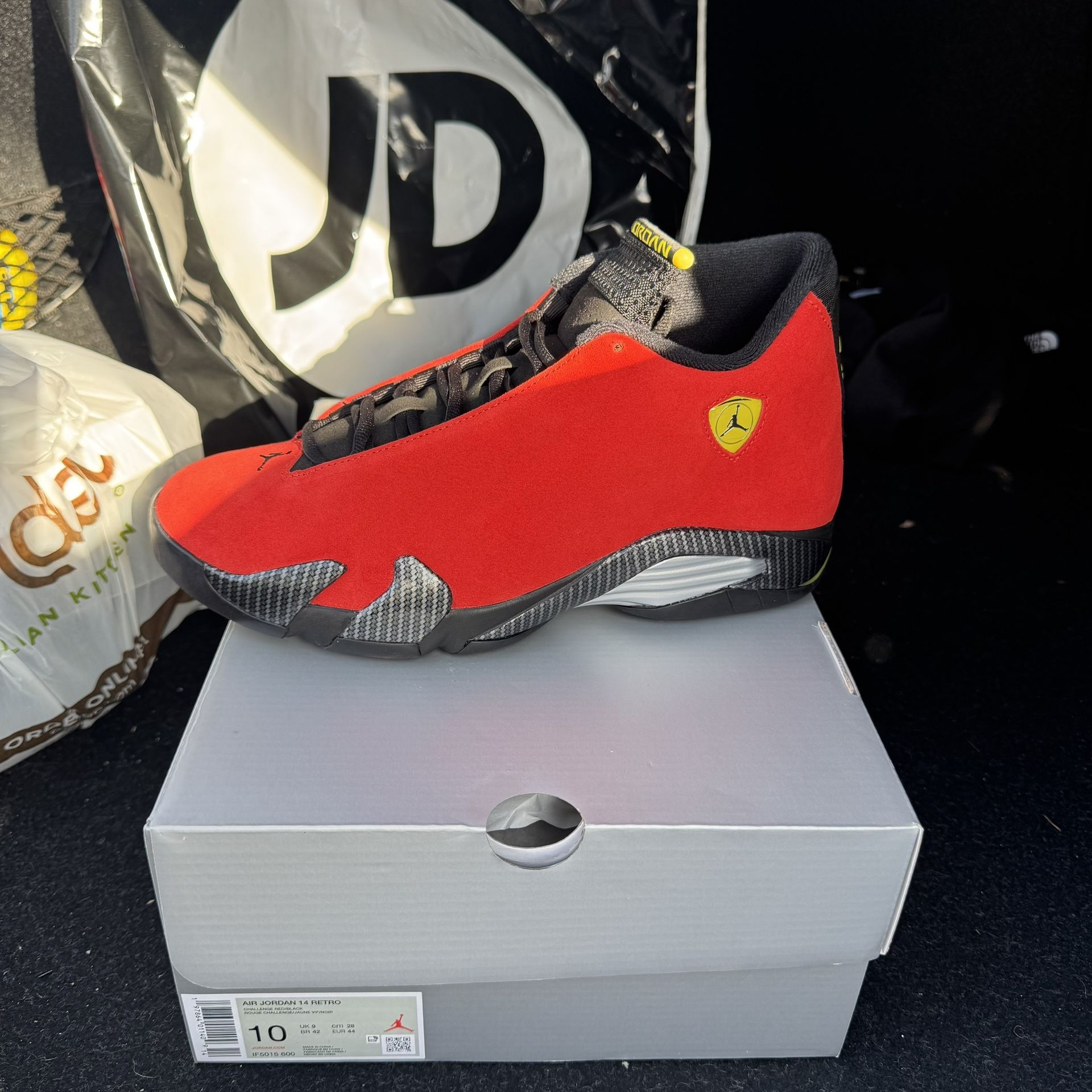 Jordan 14 Retro 'Ferrari' 2025 Size 10 Men Brand New
