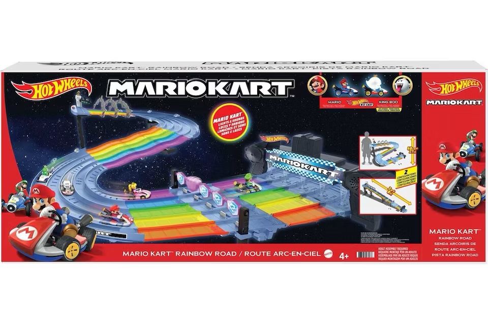 Hot Wheels Mario Kart Rainbow Road Track Set,All Products : American Fashion Style Bags On Sale