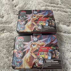 pokemon charizard lunch box tins