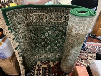 Green Turkish Hand Made Runner