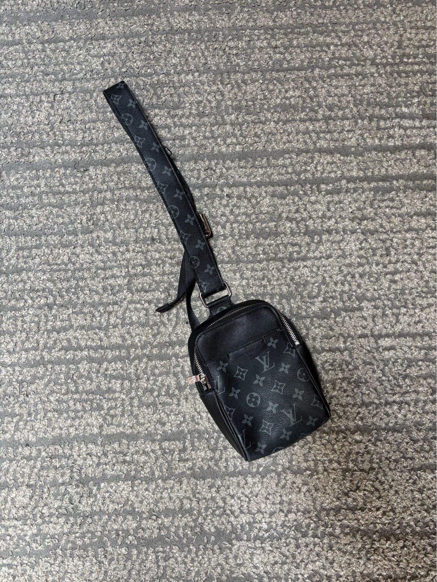 Black Designer Style Crossbody Bag