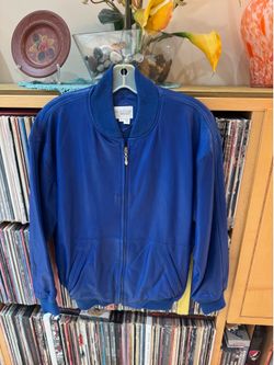 PRICE DROP: NORDSTROM TOWNSQUARE, XS, lined, COBALT BLUE LAMBSKIN LEATHER BOMBER