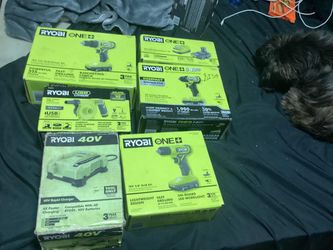 RYOBI TOOLS, BRAND NEW, STILL IN BOX