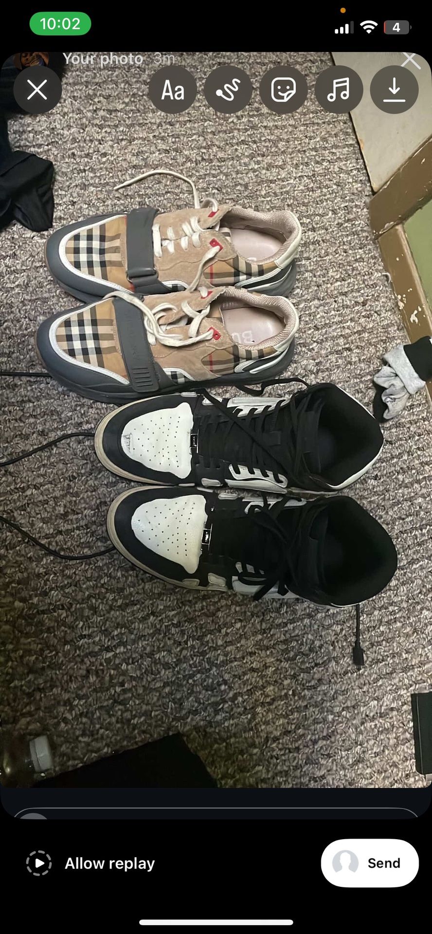 Burberrys and amiris
