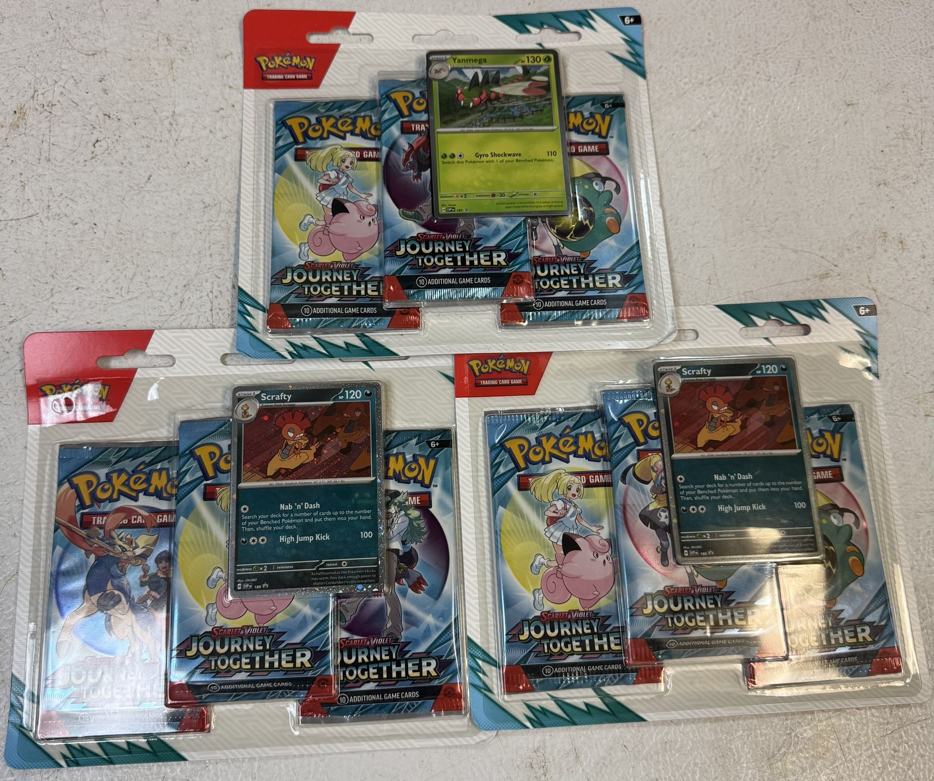 Pokemon Journey Together 3 Pack Blister