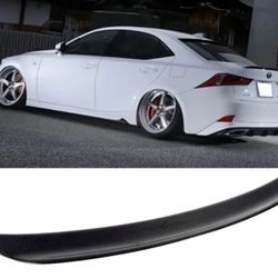 14-20 Lexus IS200t IS250 IS300 IS350 4DR B Style Carbon Fiber Trunk Spoiler