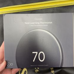 Google Nest Learning Thermostat (4th Gen) + Sensor