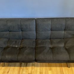 black futon couch