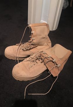 Military combat boots desert tan 10.5 size