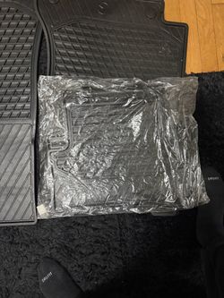 Black Rubber All-Weather Car Floor Mats
