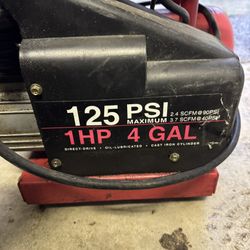 Craftsman 4 Gal 125 Psi Air Compressor