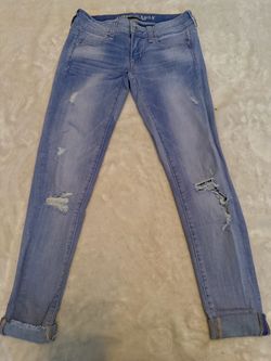 American Eagle Distressed Light Wash Jeans