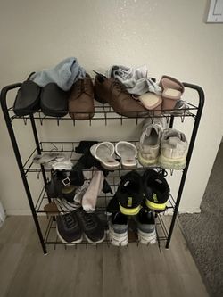 👟4- Tier Metal Shoe Rack 