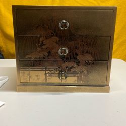 Asian Lacquer Jewelry Box