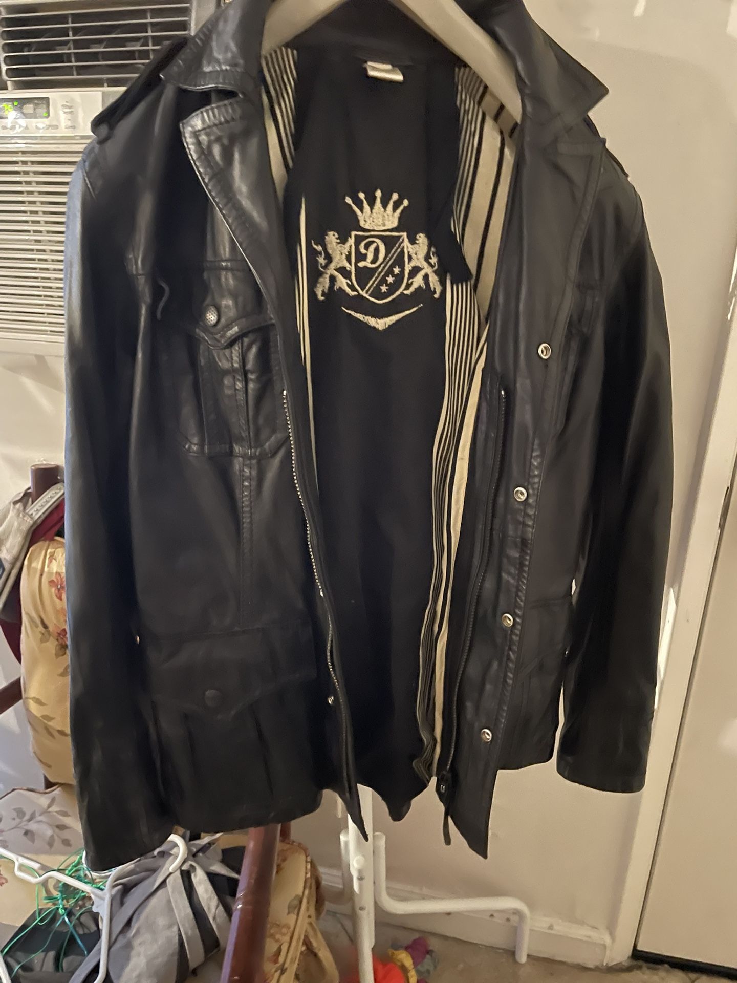 vintage diesel leather jacket