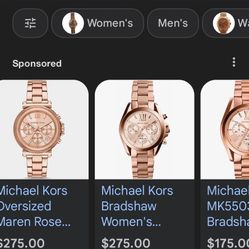 Michael Kors Mk5503  Bradshaw Chronograph Rose Gold Women’s Watch