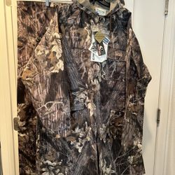 Mossy Oak Hunt Parka & Pants Water Proof Hodgman Camo Men’s Size L/XL