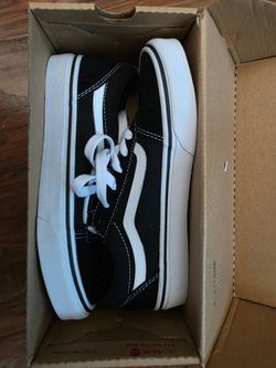 Black Vans, size 5