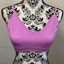 Zone Pro  Sports Bra Size L adjustable straps Missing Padding Pink